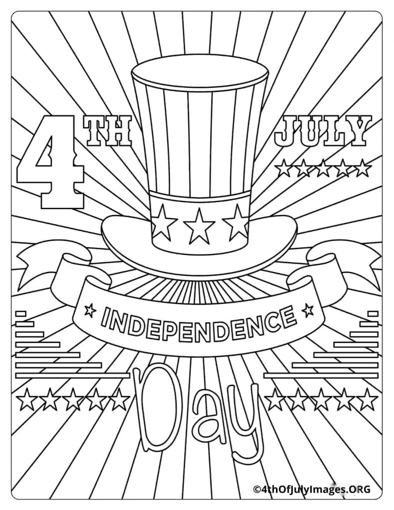 4th Of July Coloring Sheets scaled