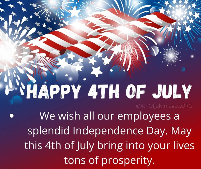 4th Of July Messages To Employees
